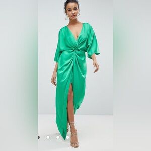ASOS Kimono Twist Front Maxi semi formal dress